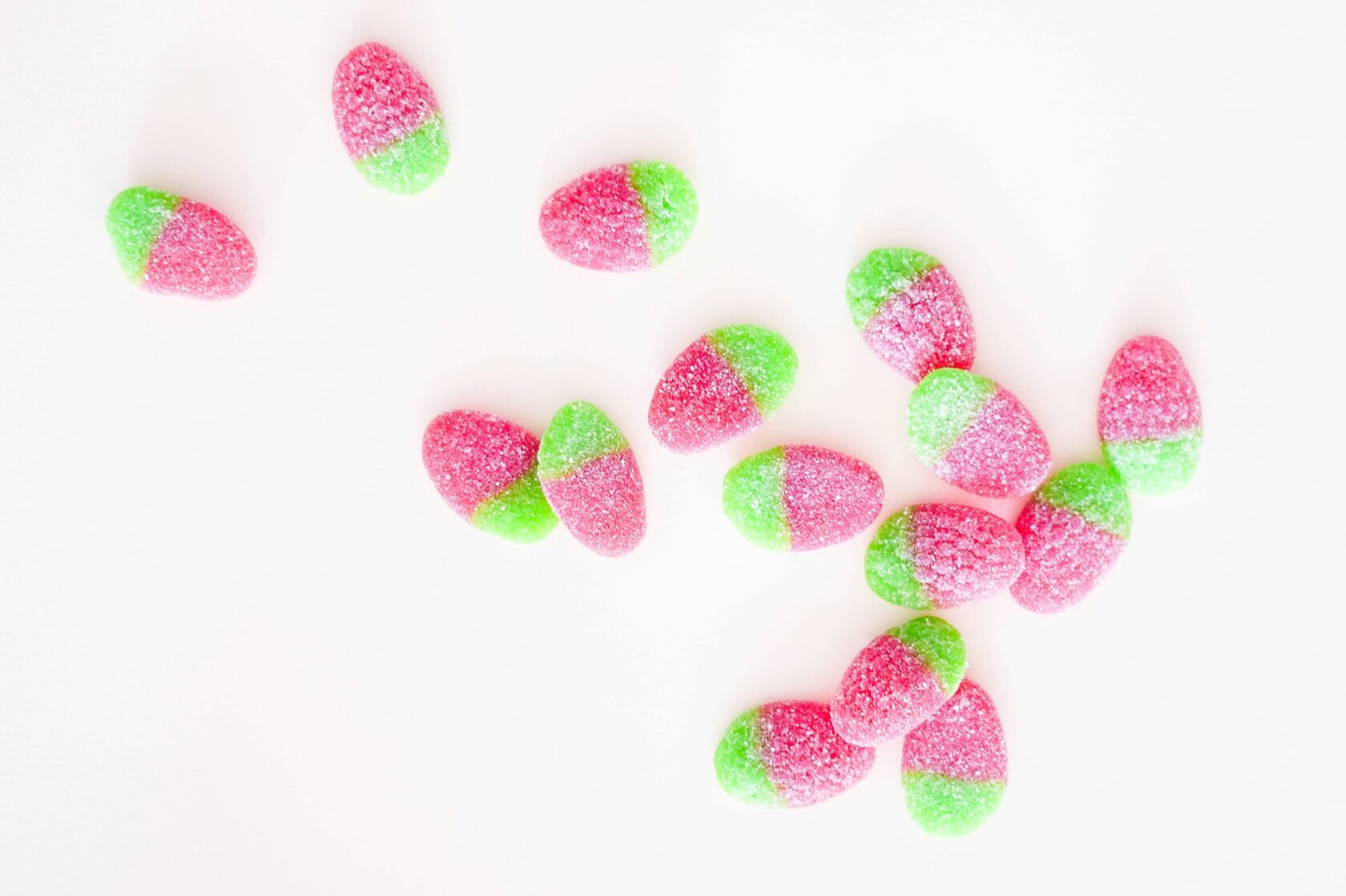 A round red Coin Volcano strawberry candy
